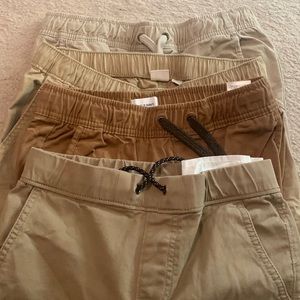 Bundle of khaki joggers youth M